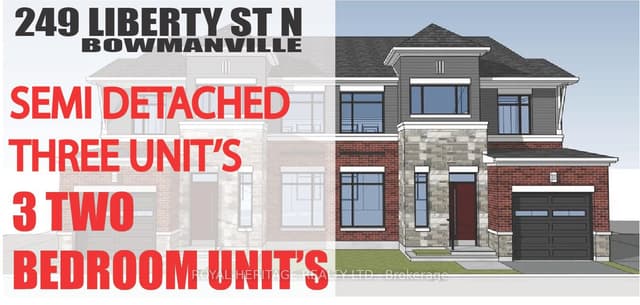 Triplex at 249 Liberty Street N Unit B, Clarington, ON L1C 2M6