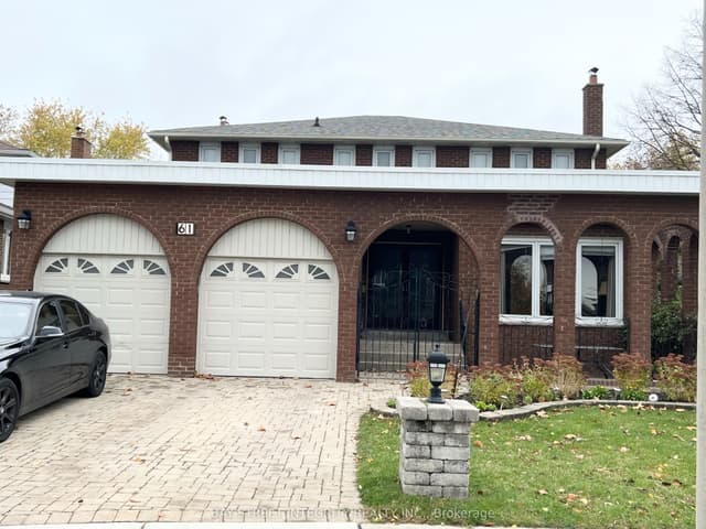 Detached at 61 Morbank Drive, Toronto, ON M1V 2M1, Toronto E05