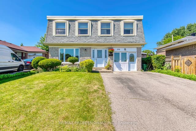 Detached at 256 Wellesworth Drive, Toronto, ON M9C 4S6, Toronto W08