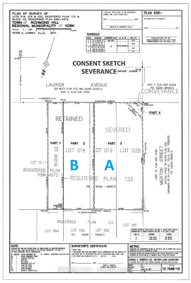 Vacant Land at 51 Laurier Avenue LOT A, Richmond Hill, ON L4E 2Z7