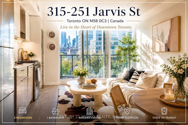 Condo Apartment at 251 Jarvis Street 315, Toronto, ON M5B 0C3, Toronto C08