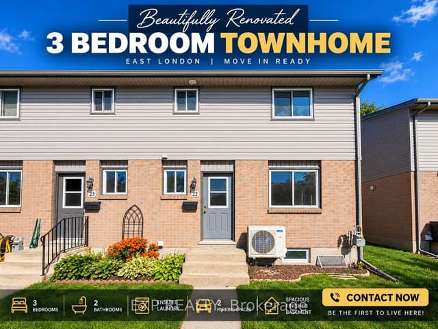 Condo Townhouse at 490 Third Street 22, London East, ON N5V 4A2