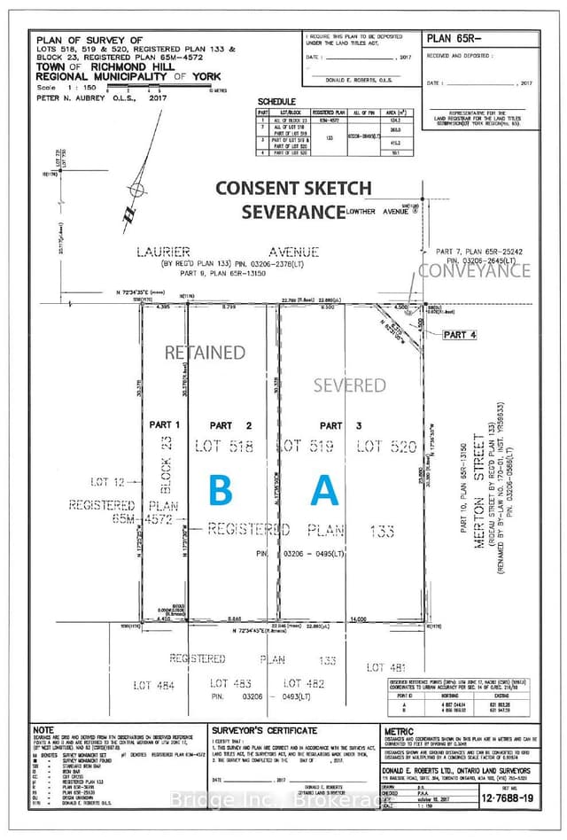 Vacant Land at 51 Laurier Avenue LOT B, Richmond Hill, ON L4E 2Z7
