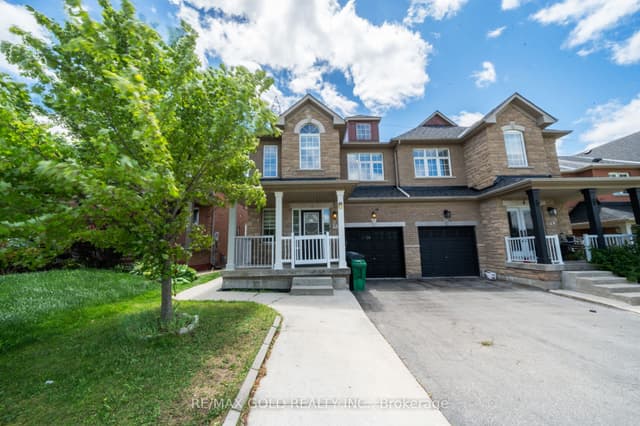 Semi-Detached at 12 Pefferlaw Drive, Brampton, ON L6Y 0K2