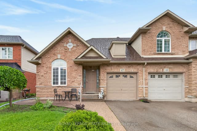 Att/Row/Townhouse at 47 Hannon Crescent, Hamilton, ON L0R 1P0