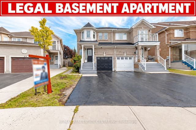 Semi-Detached at 34 Weather Vane Lane, Brampton, ON L6X 4R5