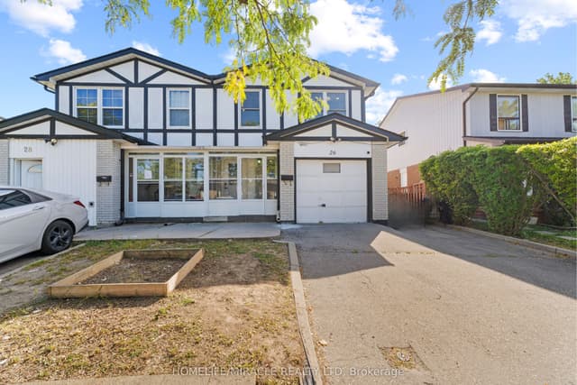 Semi-Detached at 26 Abell Drive, Brampton, ON L6V 2V8