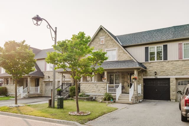Att/Row/Townhouse at 34 Haverhill Crescent, Whitby, ON L1R 3E7