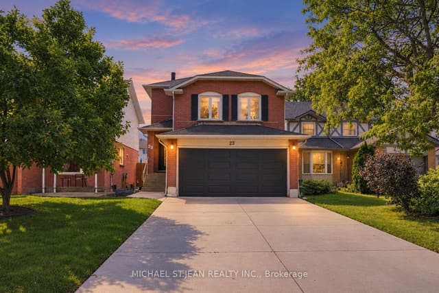 Detached at 23 Desantis Court, Hamilton, ON L8W 3A9