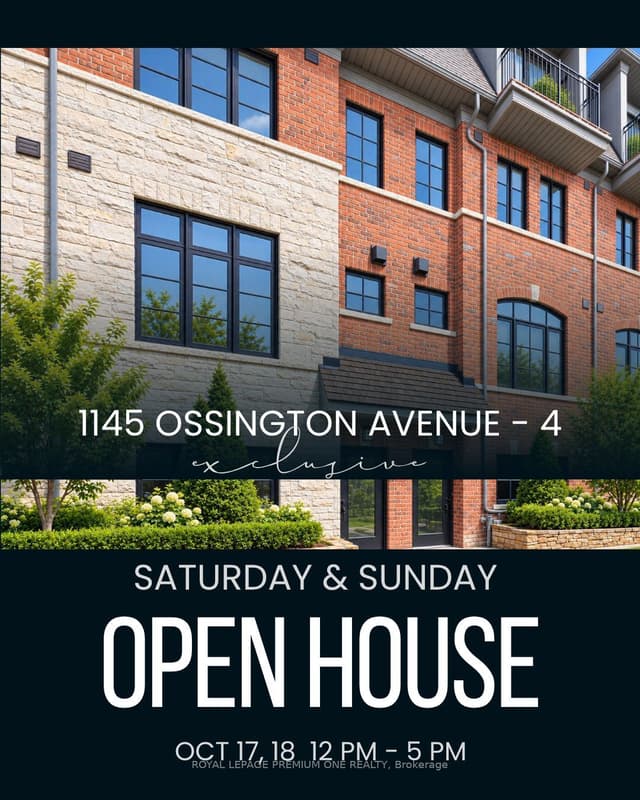 Att/Row/Townhouse at 1145 Ossington Avenue N 4, Toronto, ON M6G 0A3, Toronto C02