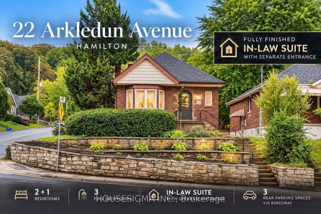Detached at 22 Arkledun Avenue, Hamilton, ON L8N 2H7