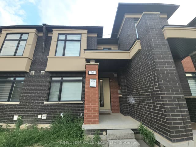 Att/Row/Townhouse at 76 Pearman Crescent, Brampton, ON L7A 4Y9