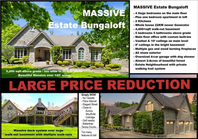 Detached at 46 Lake Woods Drive, Whitchurch-Stouffville, ON L4A 1P1