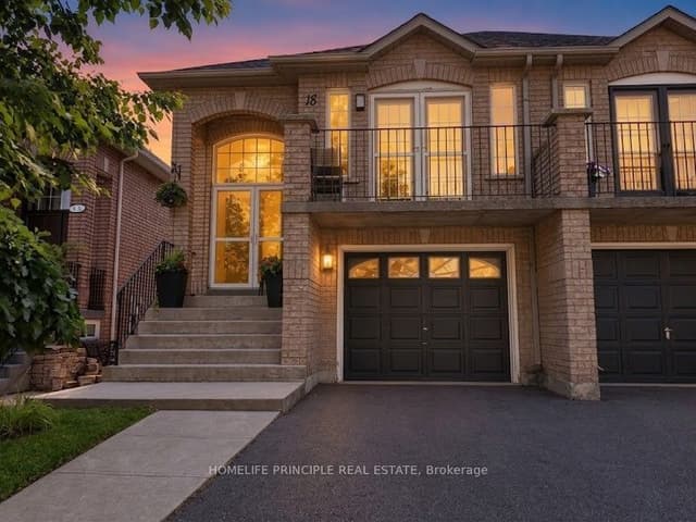 Semi-Detached at 18 D'Amato Crescent E, Vaughan, ON L6A 3E6