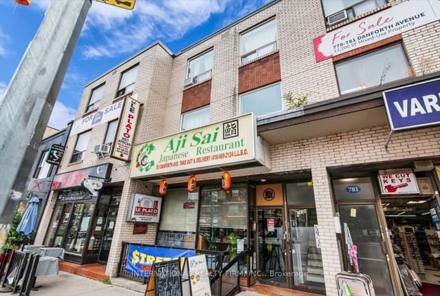 Store W Apt/Office at 783 Danforth Avenue, Toronto, ON M4J 1L2, Toronto E01