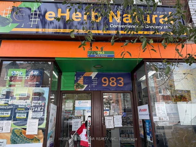 Commercial Retail at 983 College Street Main & Basement, Toronto, ON M6H 1A6, Toronto C01
