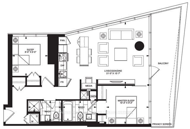 Condo Apartment at 197 Yonge Street 3802, Toronto, ON M5B 0C1, Toronto C08