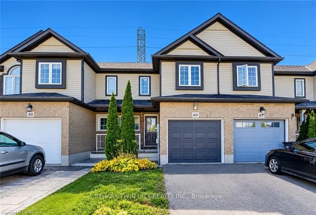 Att/Row/Townhouse at 63 SORRENTO Street, Kitchener, ON N2R 0A4
