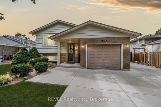 Detached at 105 ELMA Street, St. Catharines, ON L2N 6Z8