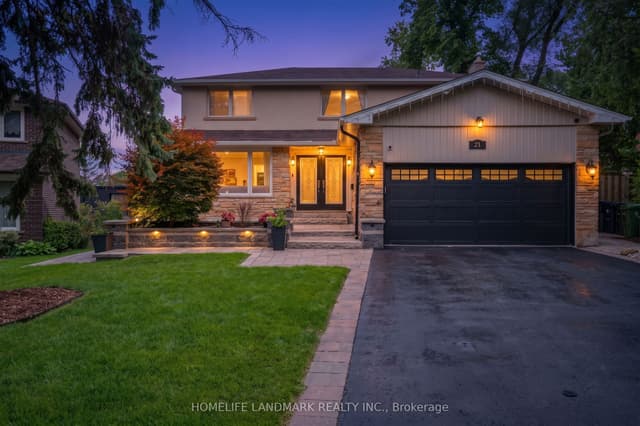 Detached at 21 Bearwood Drive, Toronto, ON M9A 4G5, Toronto W08