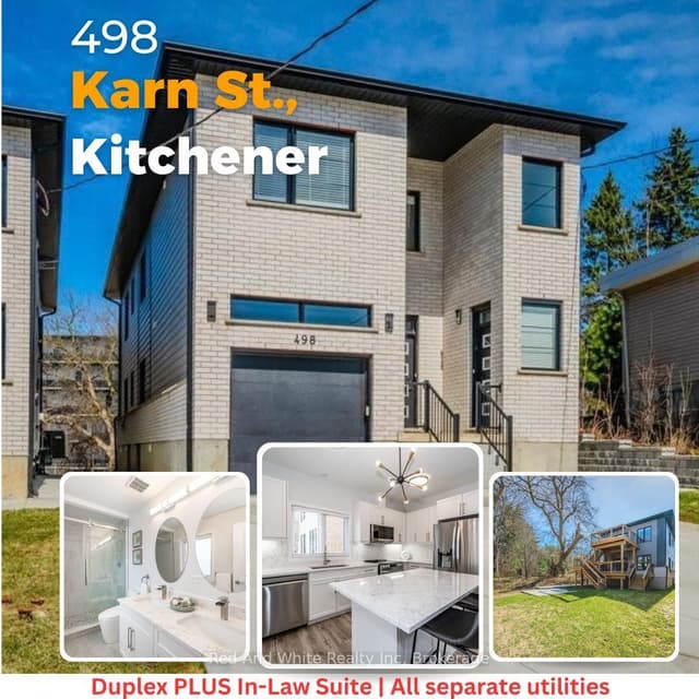 Duplex at 498 Karn Street, Kitchener, ON N2M 2C1