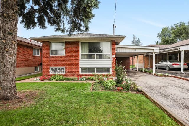 Detached at 15 Wetherby Drive, Toronto, ON M1J 1L5, Toronto E08