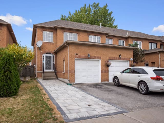 Att/Row/Townhouse at 104 Parktree Drive, Vaughan, ON L6A 2R3
