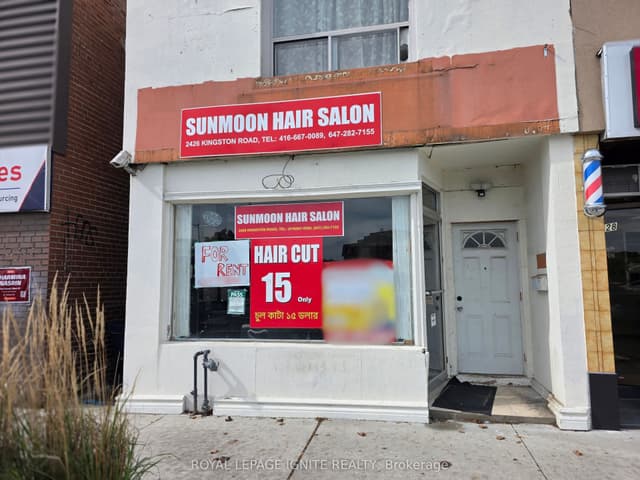 Commercial Retail at 2426 Kingston Road Main floor (Front side), Toronto, ON M1N 1V3, Toronto E06