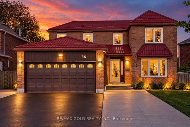 Detached at 45 Parkside Drive, Brampton, ON L6Y 2H1