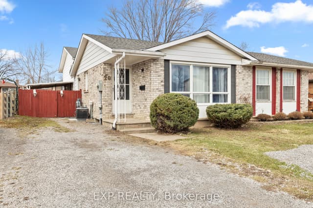 Semi-Detached at 20 Canterbury Drive, St. Catharines, ON L2P 3M7