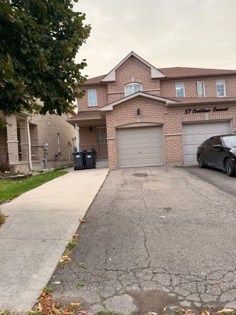 Semi-Detached at 59 Cadillac Crescent, Brampton, ON L7A 3B6