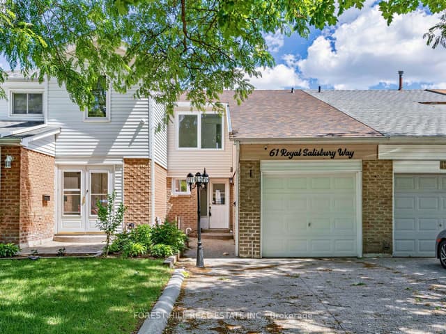 Att/Row/Townhouse at 61 Royal Salisbury Way, Brampton, ON L6V 3J3