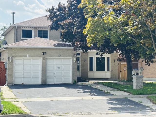 Detached at 33 Cherrytree Drive, Brampton, ON L6Y 3L7
