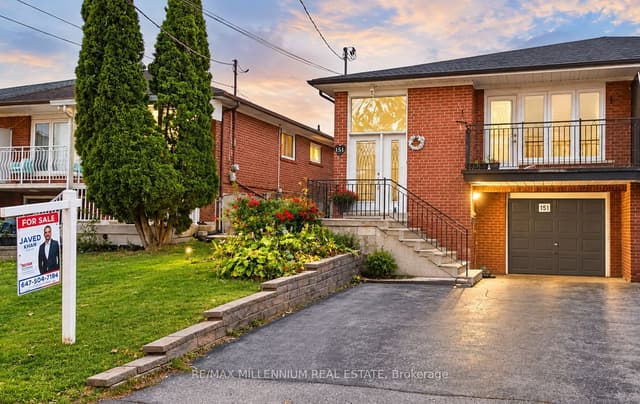 Semi-Detached at 151 Ardwick Boulevard, Toronto, ON M9M 1W3, Toronto W05
