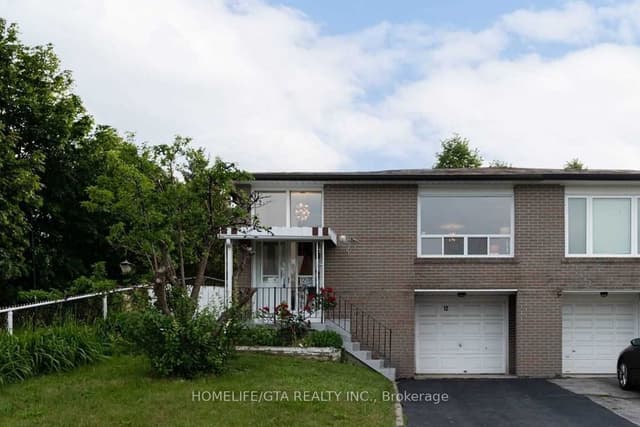 Semi-Detached at 12 Clappison Boulevard Main, Toronto, ON M1C 2G7, Toronto E10